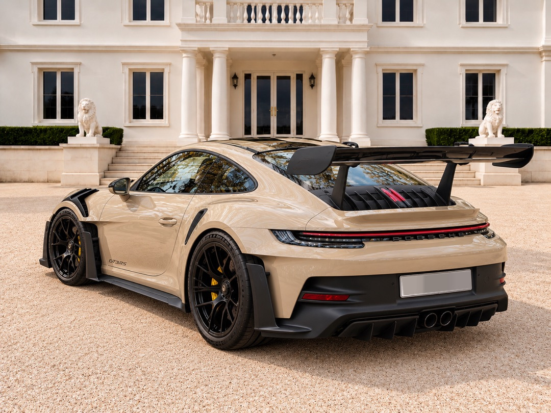 Porsche 911 auf einer freien Strasse – Sportwagen mieten und das Fahrerlebnis selbst erleben