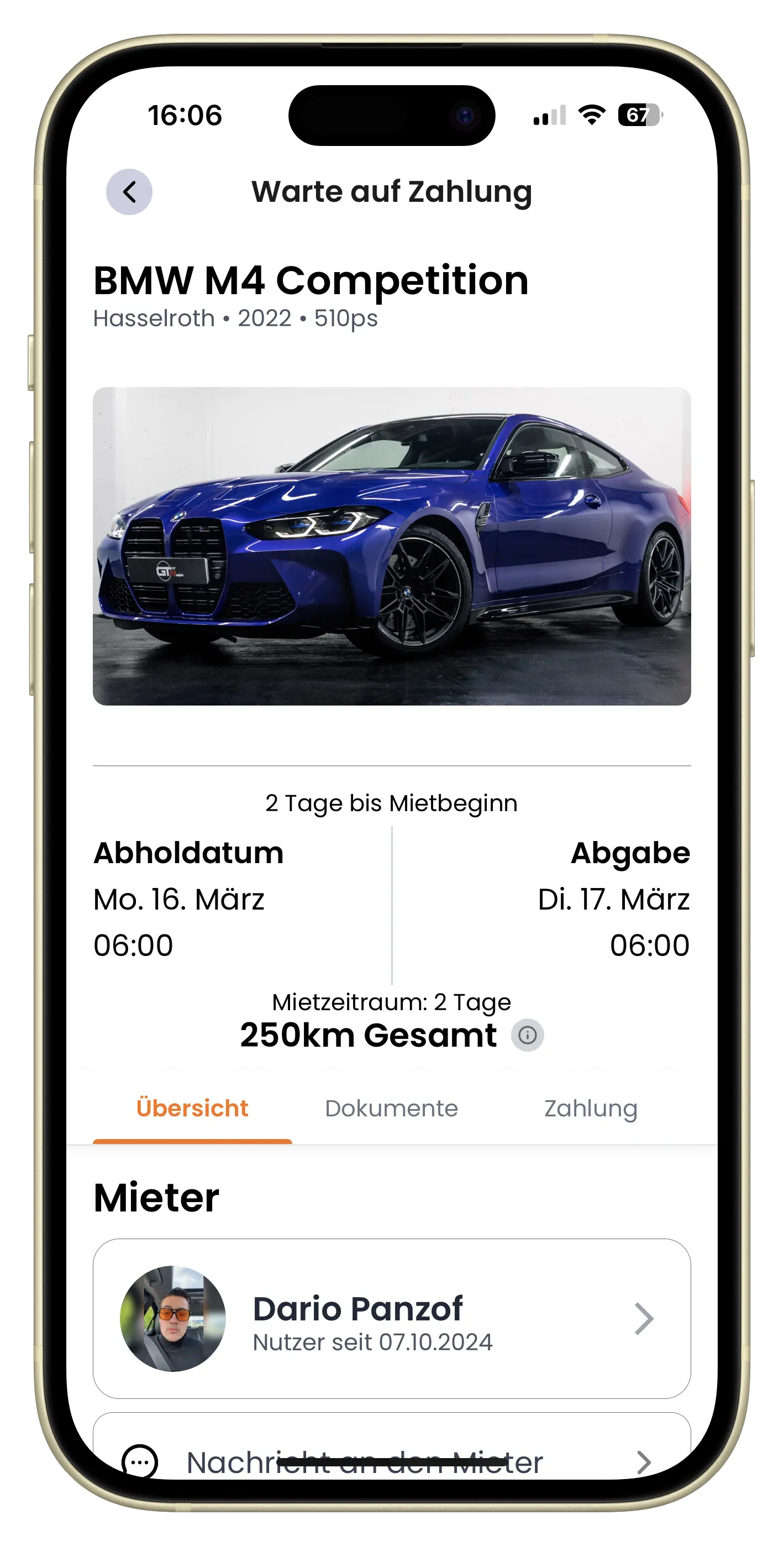 Neue Mietansicht