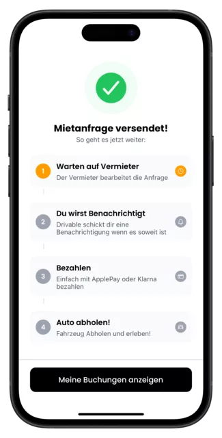 Nach der Anfrage: die nächsten Schritte bis zur Abholung