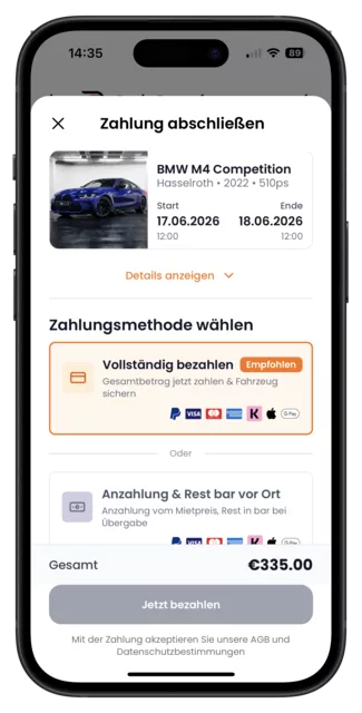 Chat: Mietangebot des Vermieters direkt in der Unterhaltung
