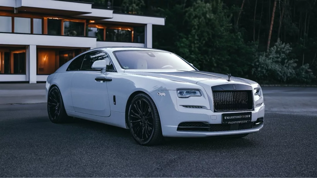 Rolls Royce Wraith Luxus Limousine in Weiß mieten - Seitenansicht