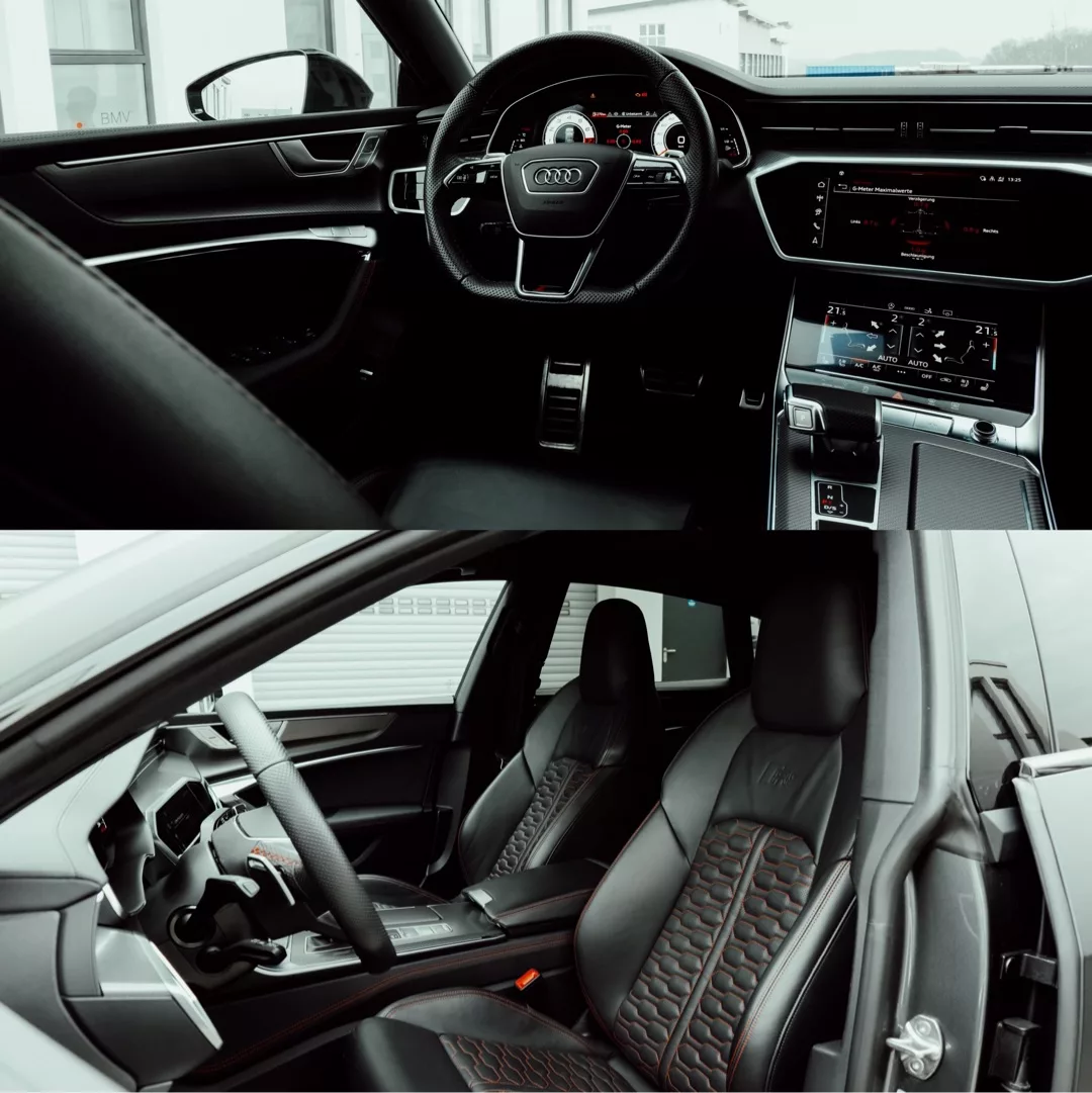 Audi RS7 Performance Innenraum mit Lederausstattung mieten