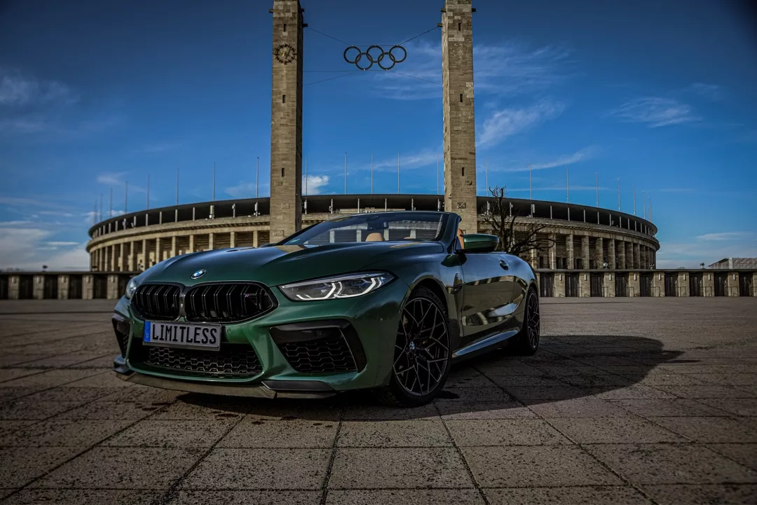 BMW M8 Competition Cabrio M mieten 625 PS xDrive Sportwagen Hochzeit *kein OPF* Berlin