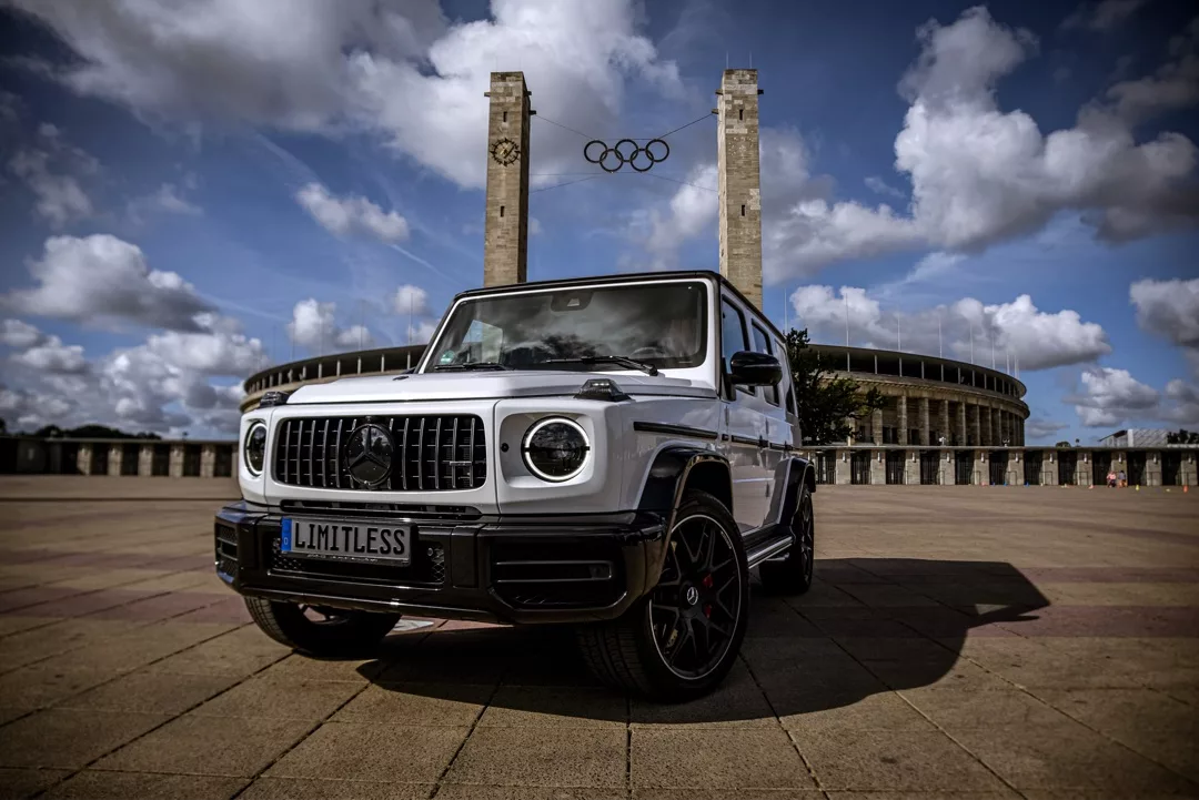 Mercedes-Benz G63 AMG Weiß  2024 mieten SUV G-Klasse G 63 Hochzeitsauto Sportwagen