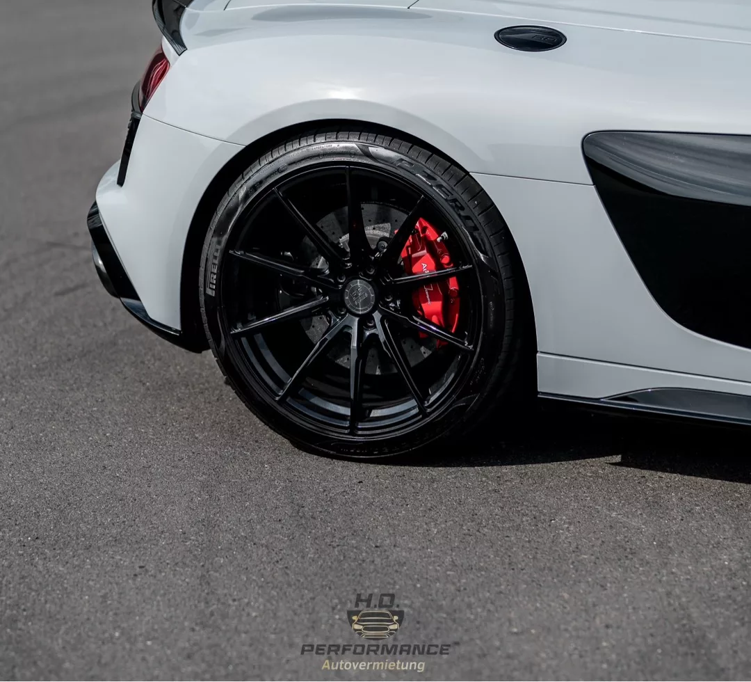 Audi R8 Performance Spyder Nahaufnahme Alufelge mieten